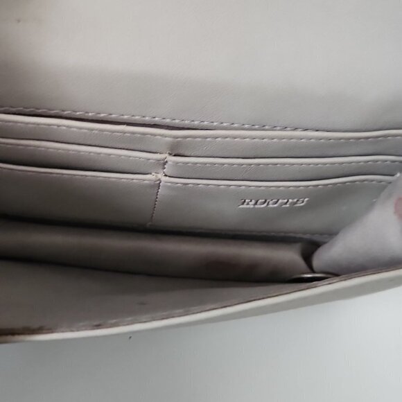 ROOTS | leather crossbody bag gray - Picture 5 of 5